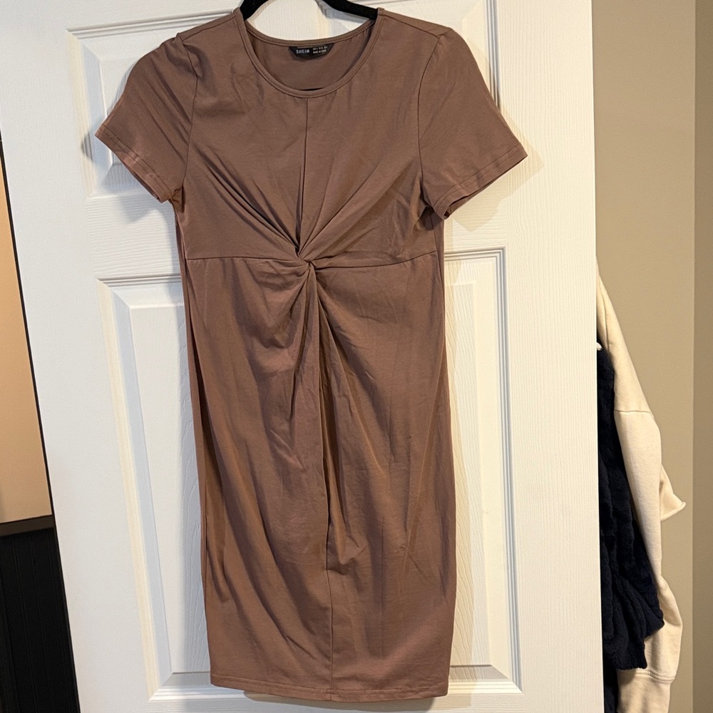 SHEIN Brown Mini Dress